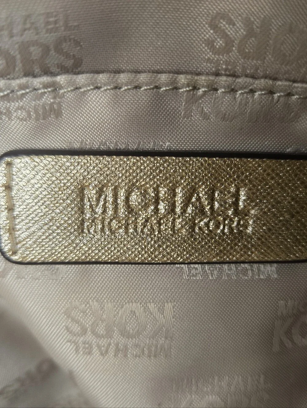 Michael Kors Metallic Gold Tote with Chain Straps